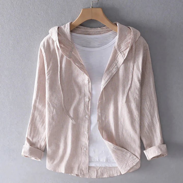 Breathable linen blouse for women