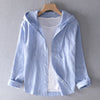 Breathable linen blouse for women