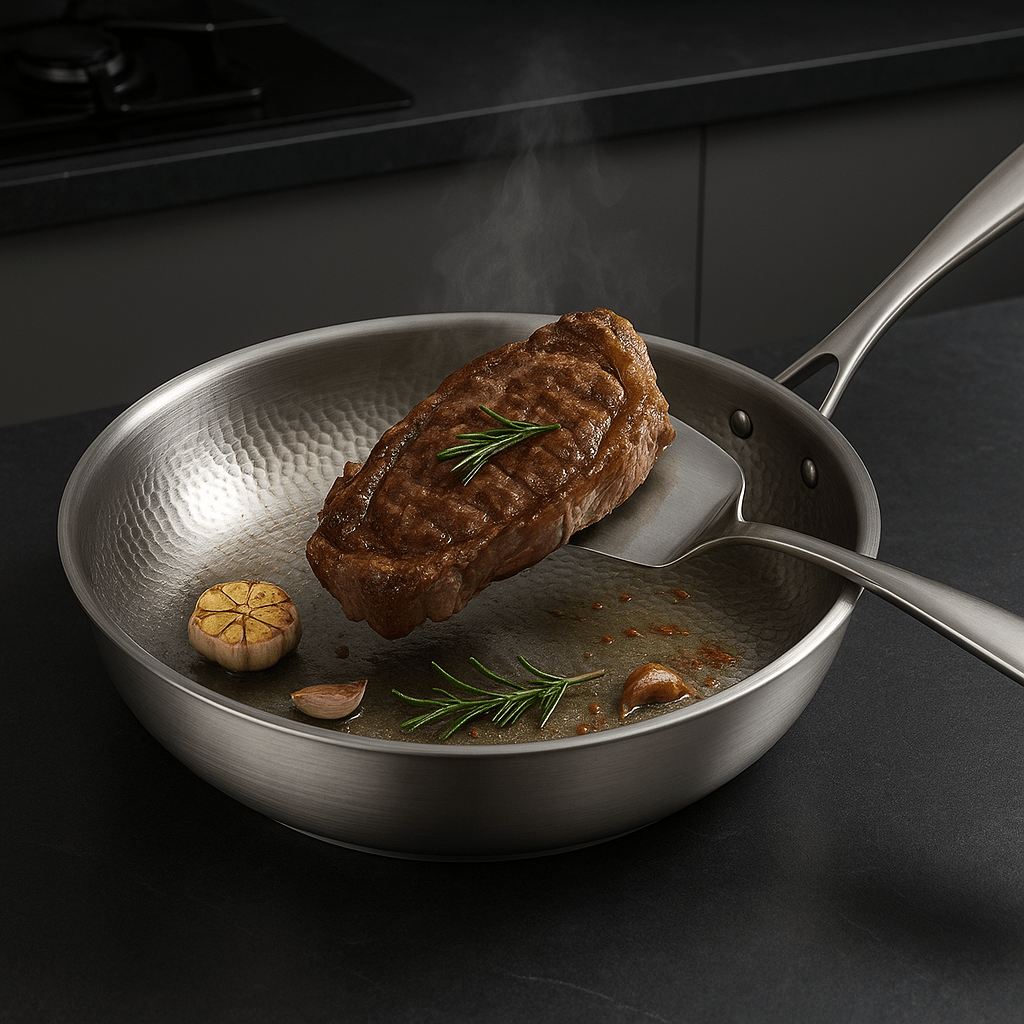 TITAN-PREMIUM PAN – Titanstekepanne av høy kvalitet uten belegg for alle typer komfyrer