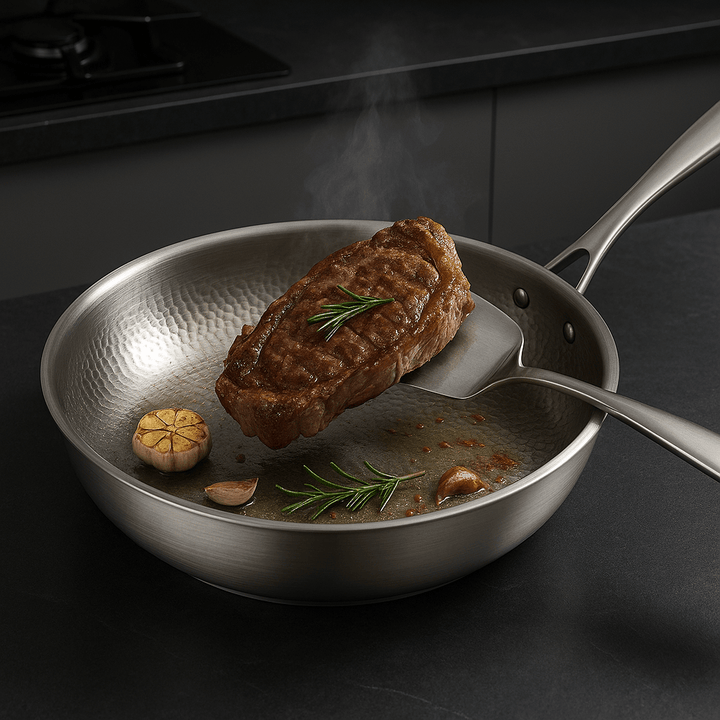 TITAN-PREMIUM PAN – Titanstekepanne av høy kvalitet uten belegg for alle typer komfyrer