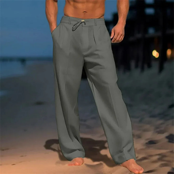 Menns elegante sommer linbukser