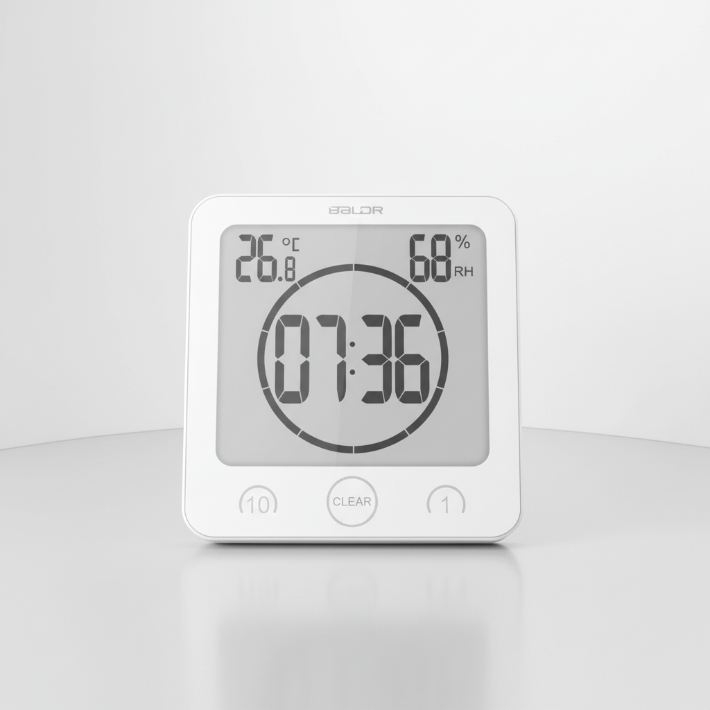 Dusjtimer med sugekopp – SplashClock