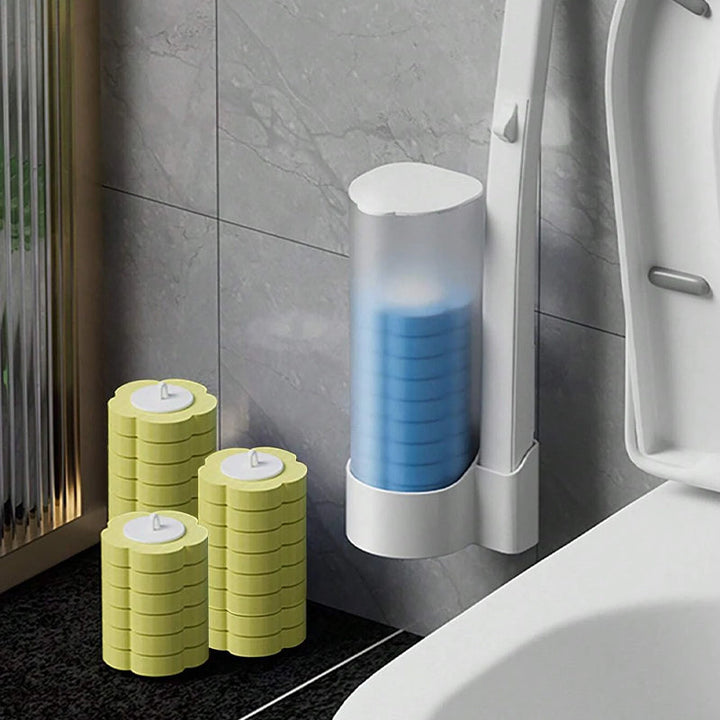 Toalettbørste til engangsbruk | Antibakteriell | Hygieniske svamphoder | CleanClick