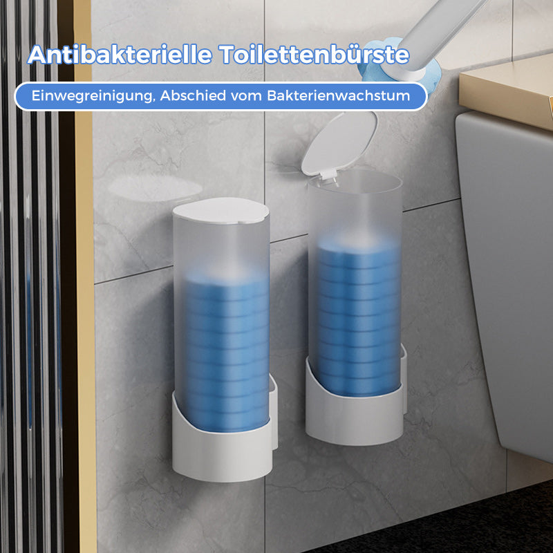 Toalettbørste til engangsbruk | Antibakteriell | Hygieniske svamphoder | CleanClick
