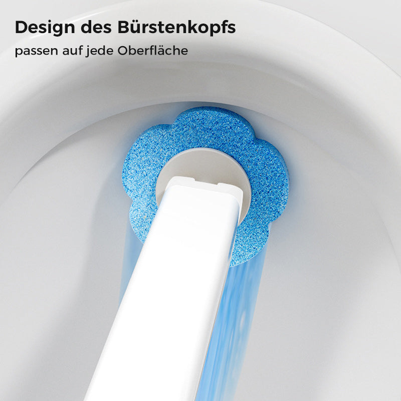 Toalettbørste til engangsbruk | Antibakteriell | Hygieniske svamphoder | CleanClick