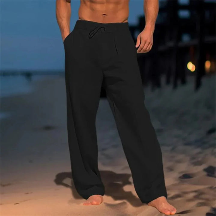 Menns elegante sommer linbukser