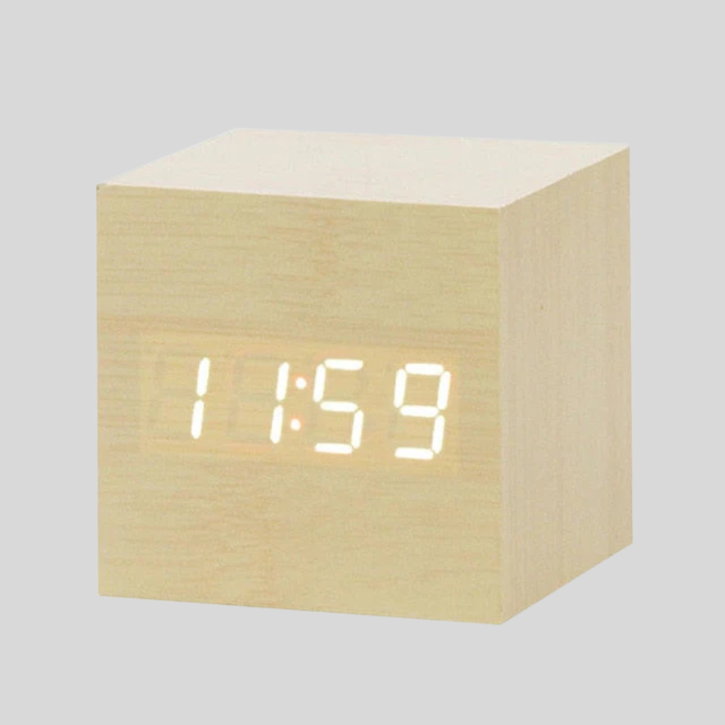 Digital LED-vekkerklokke
