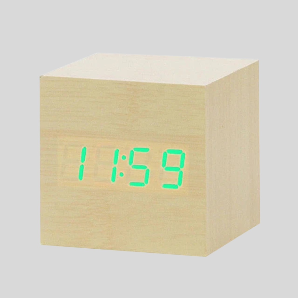 Digital LED-vekkerklokke