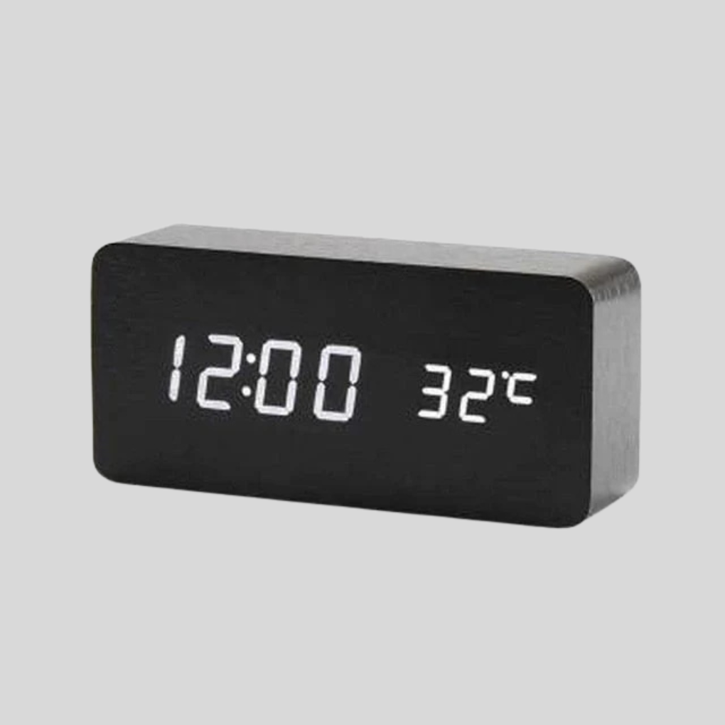 Digital LED-vekkerklokke