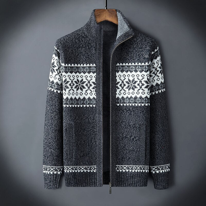Strikket cardigan for menn