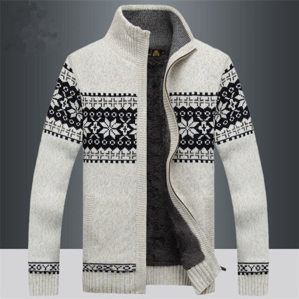 Strikket cardigan for menn