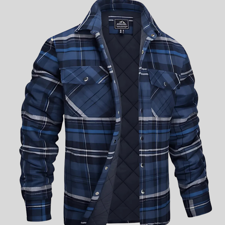 Checked flannel shirt in cotton – Lumberjack style