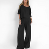 Women's set in linen blend with relaxed fit and two pieces