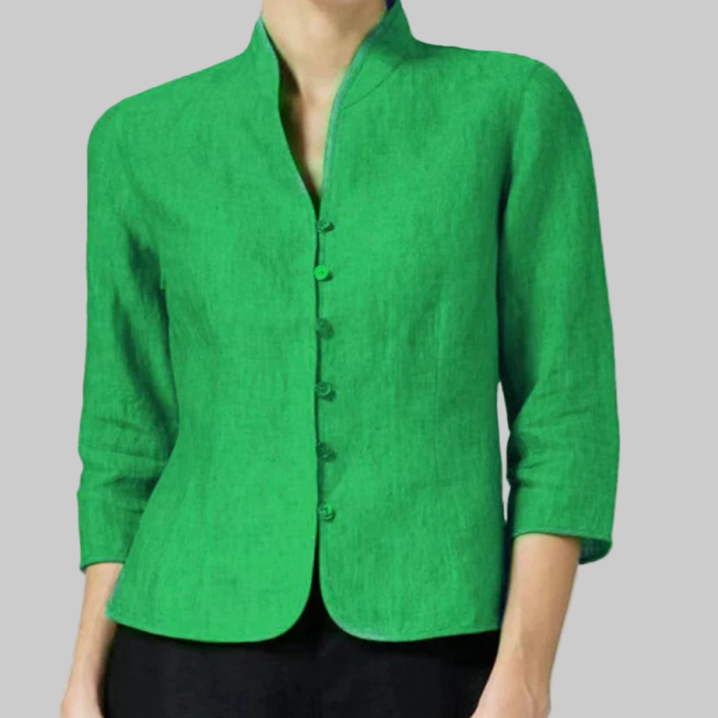 Damebluse med ståkrage – Chic detaljer med allsidig preg