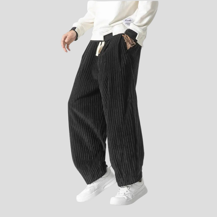 Loose straight pants for men