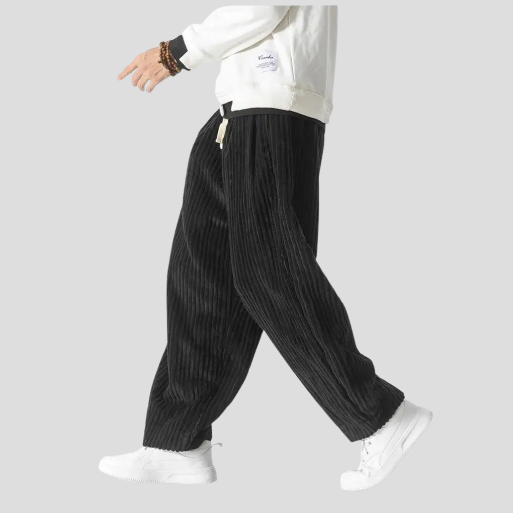 Loose straight pants for men