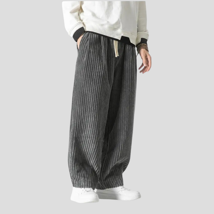 Loose straight pants for men