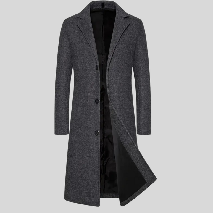Lang herrefrakk – Elegant vinterlag med klassisk stil