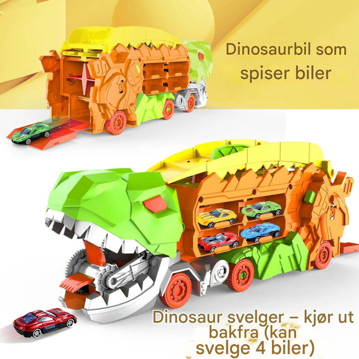 Dino City Transporter – Racerbane og transformerbar lastebil