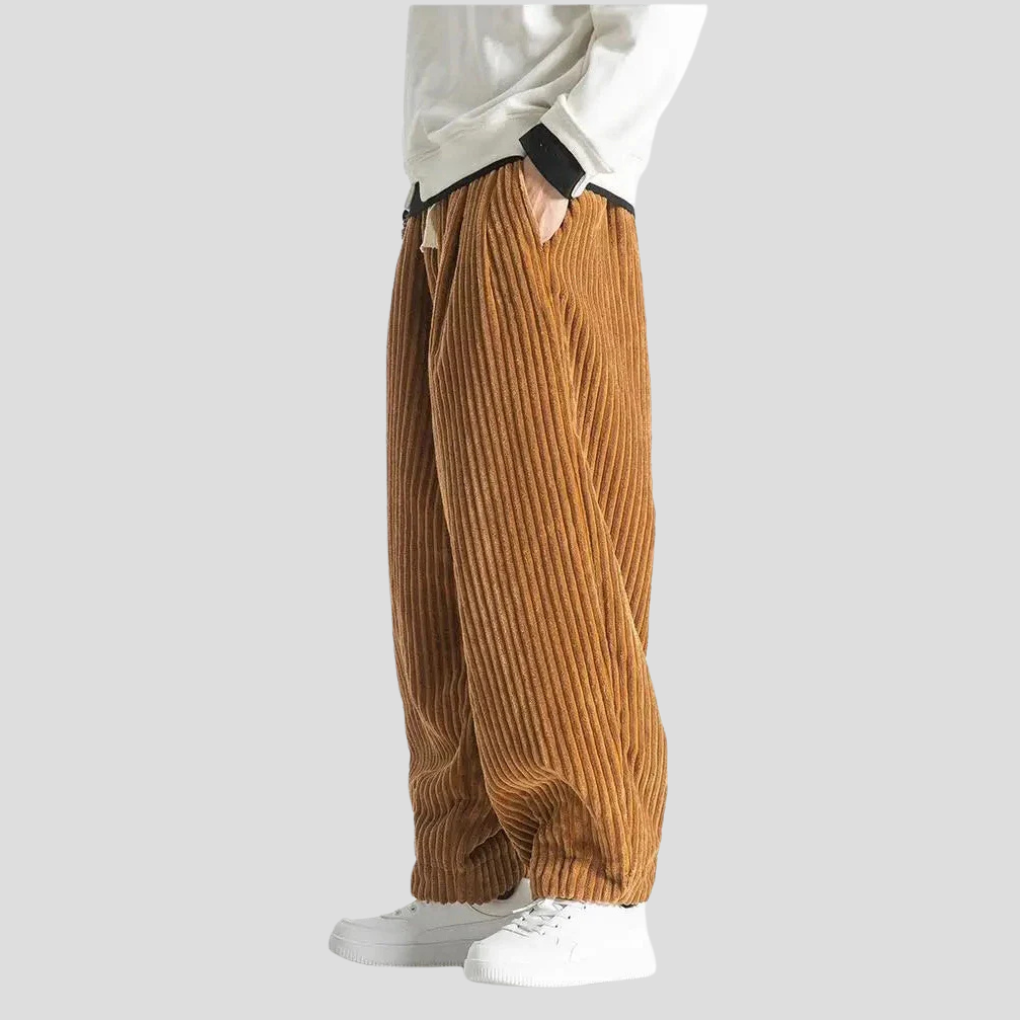 Loose straight pants for men