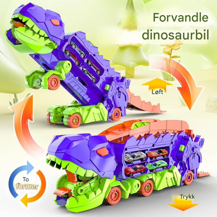 Dino City Transporter – Racerbane og transformerbar lastebil