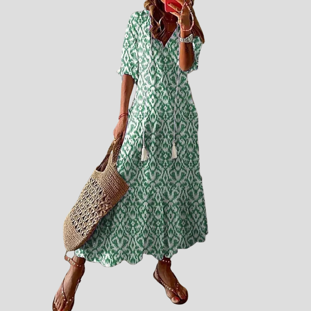 Bohemian maxikjole for kvinner