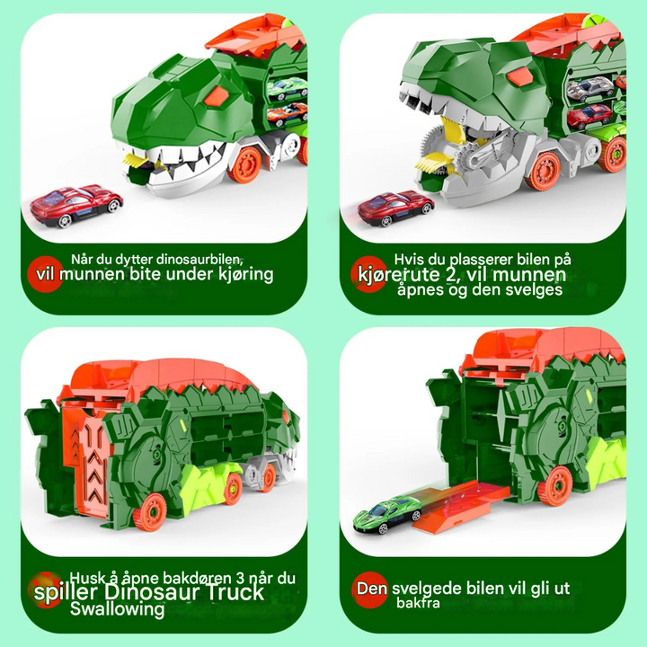 Dino City Transporter – Racerbane og transformerbar lastebil
