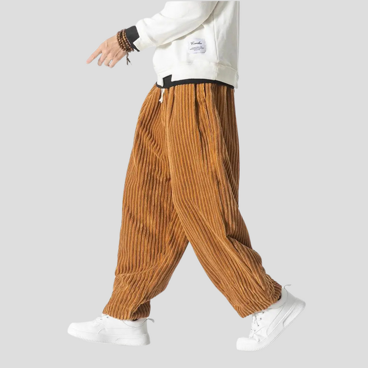 Loose straight pants for men
