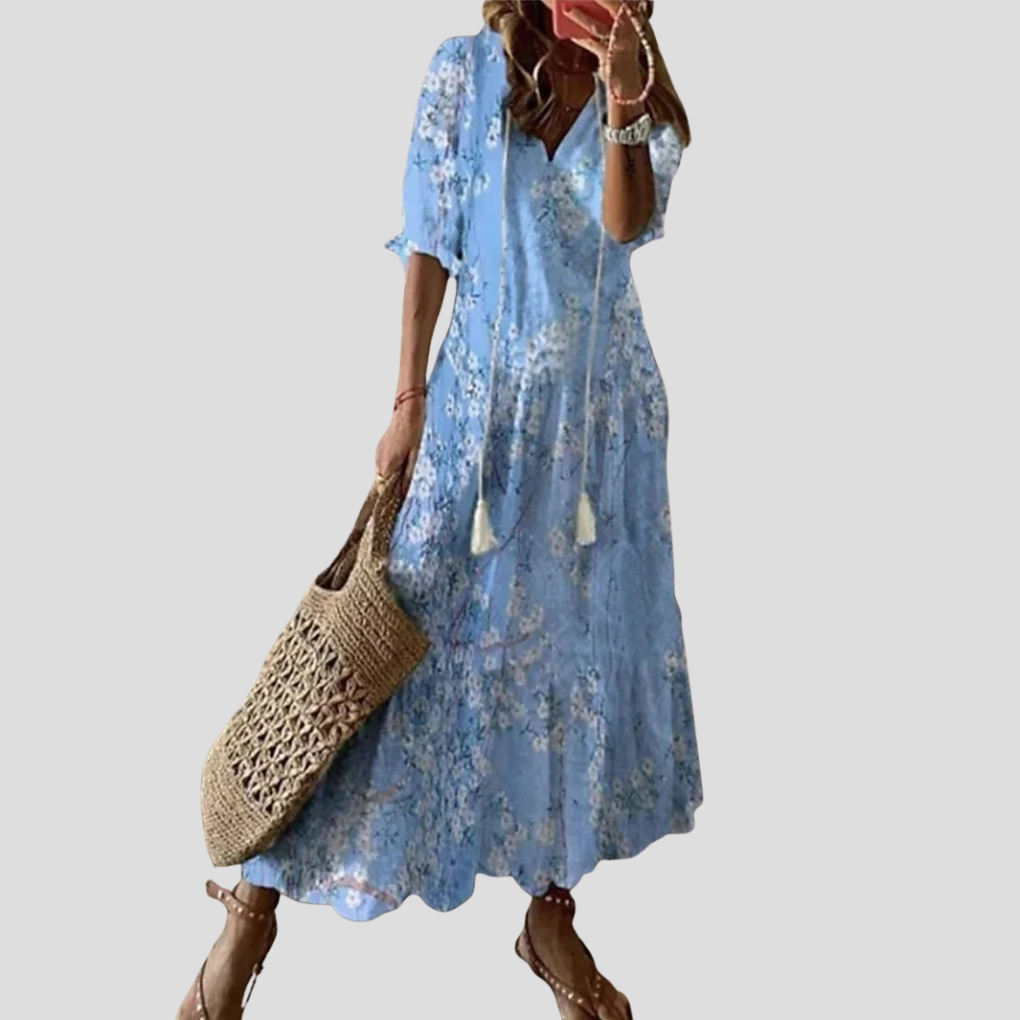 Bohemian maxikjole for kvinner