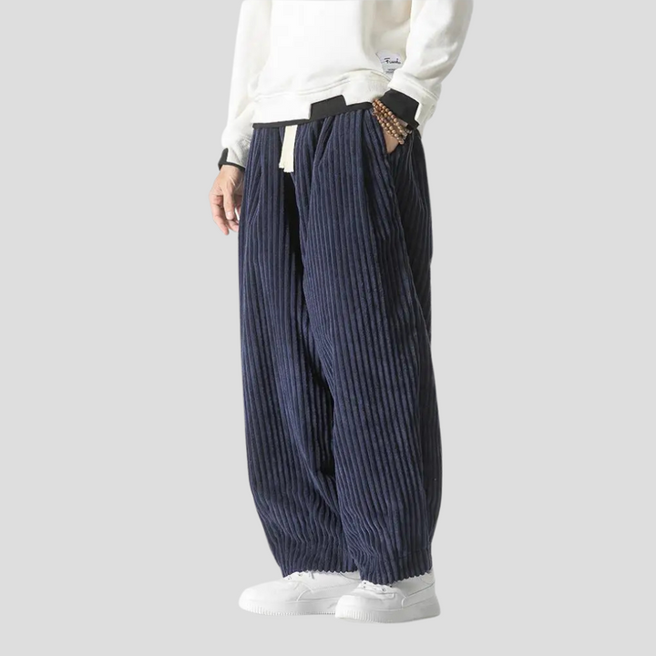 Loose straight pants for men