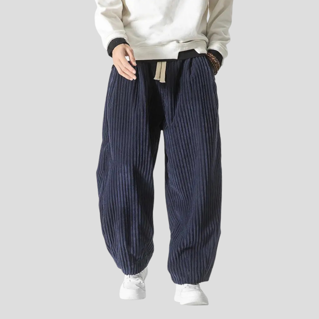 Loose straight pants for men