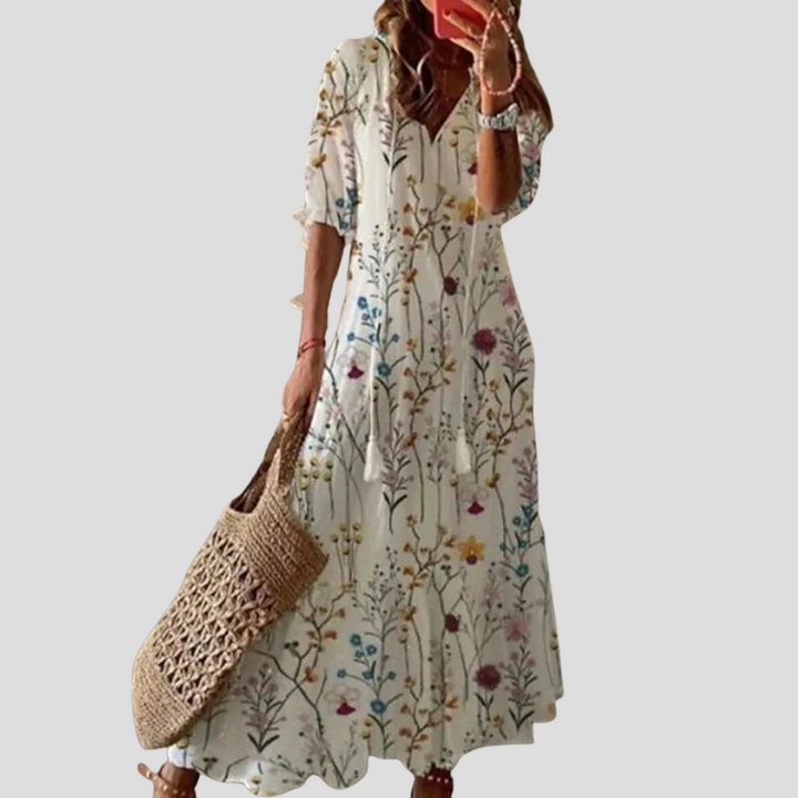 Bohemian maxikjole for kvinner