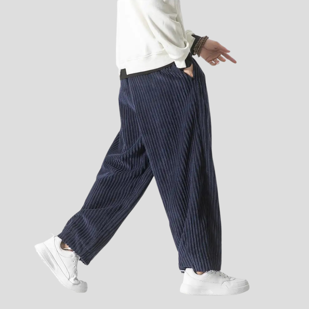 Loose straight pants for men