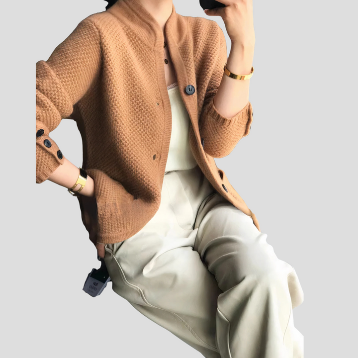 Cashmere cardigan for kvinner