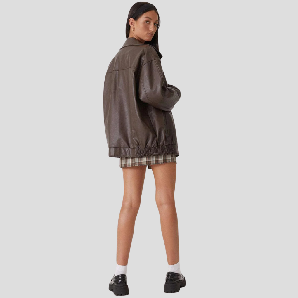 Løs jakke for kvinner – Avslappet lagdeling med kant