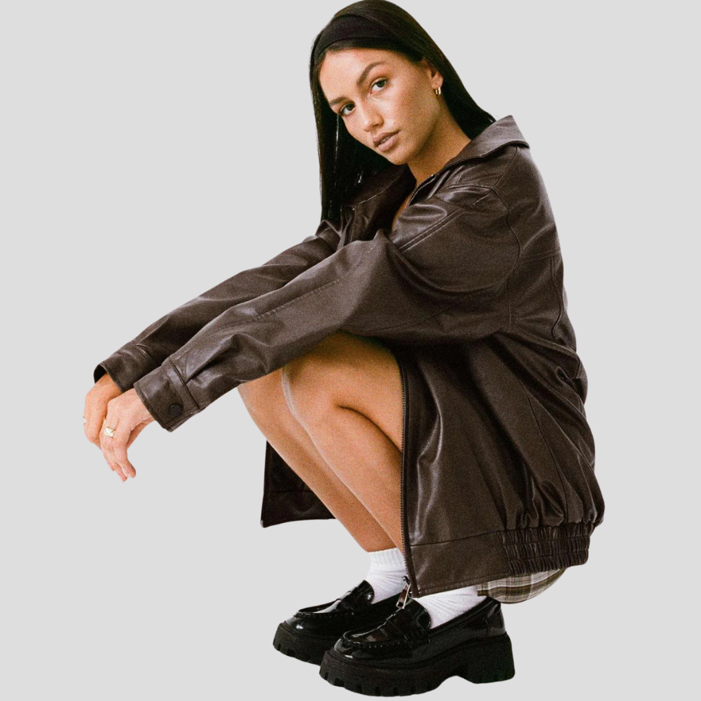 Løs jakke for kvinner – Avslappet lagdeling med kant