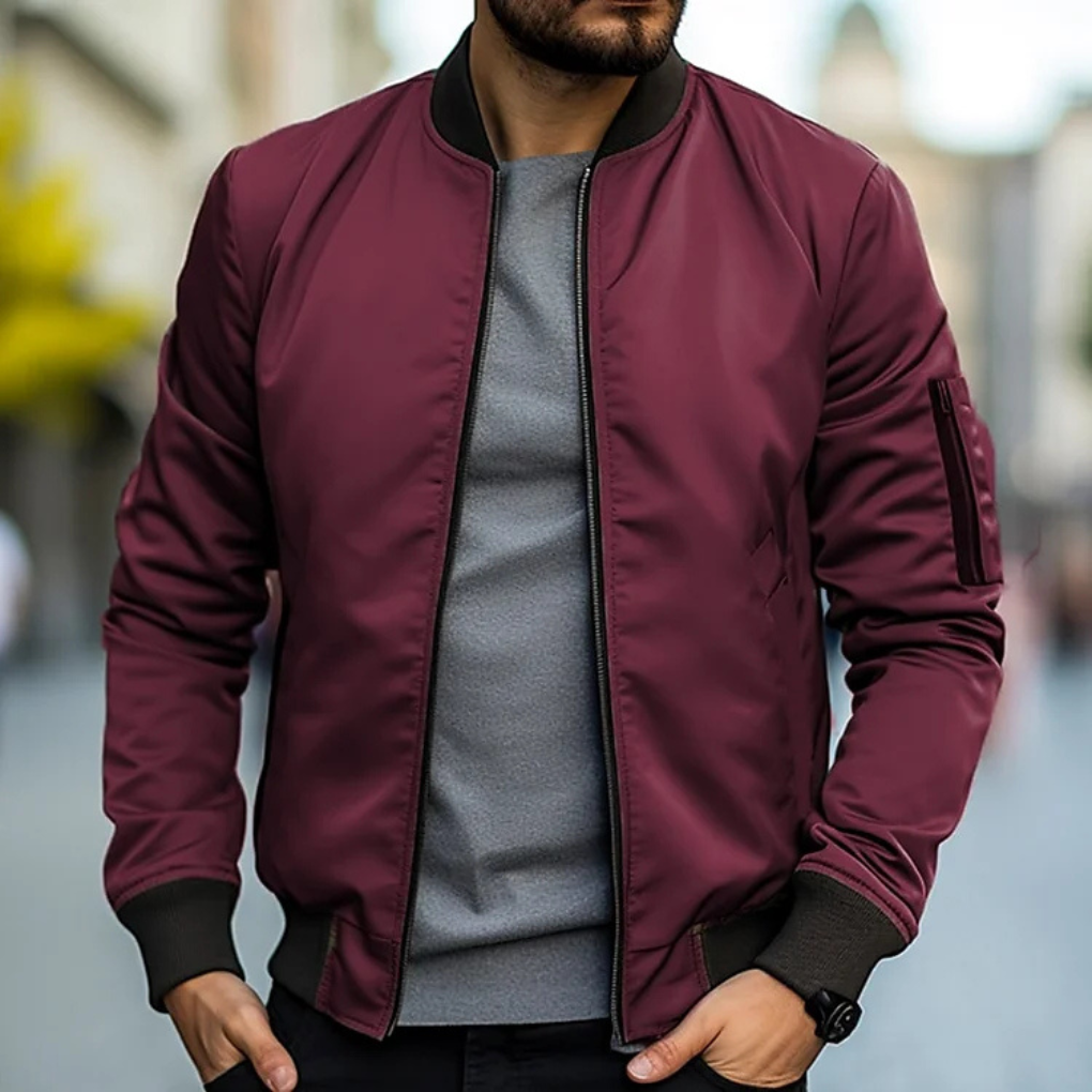 Trendy bomber jacket for men