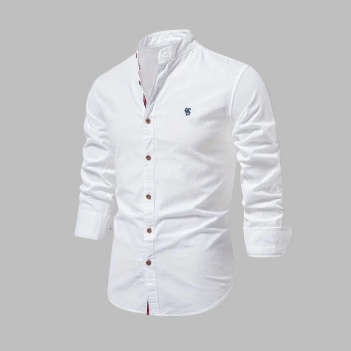 Trendy Langermet Polo Skjorte for Menn