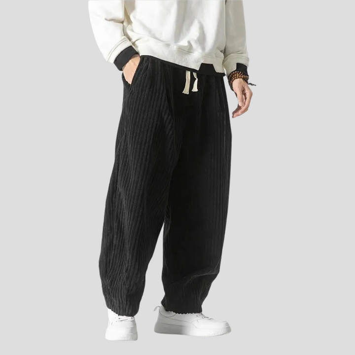 Loose straight pants for men