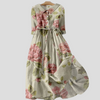 Dame kjole med vintage-inspirert botanisk krage