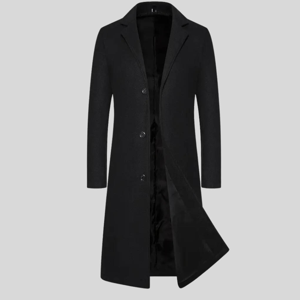 Lang herrefrakk – Elegant vinterlag med klassisk stil