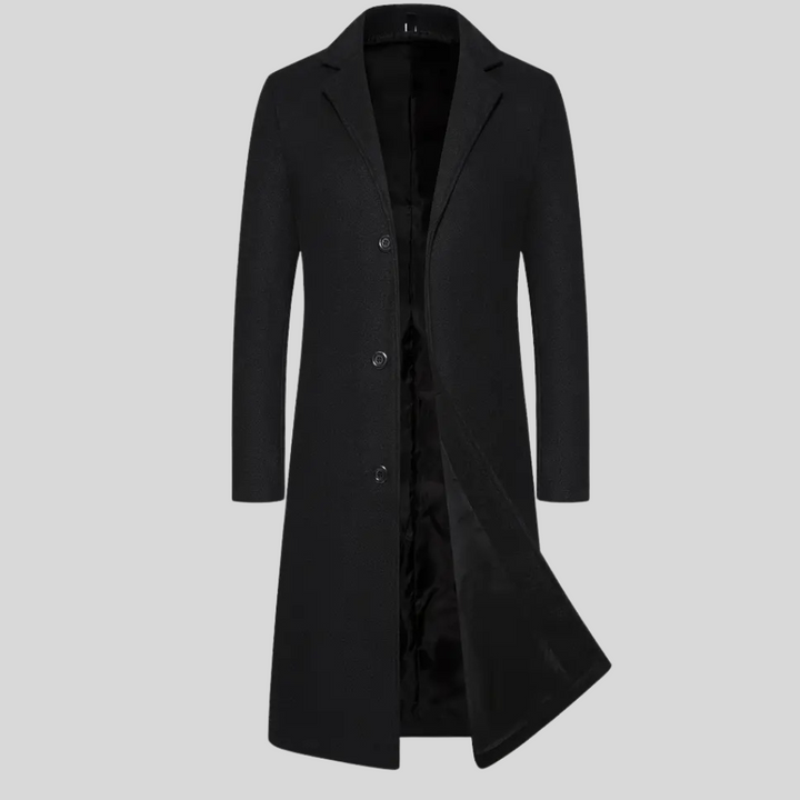 Lang herrefrakk – Elegant vinterlag med klassisk stil