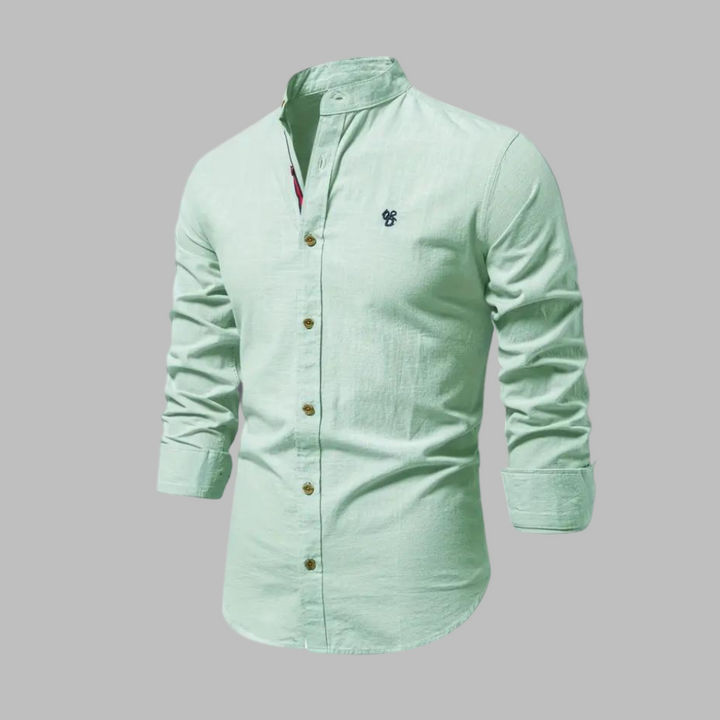 Trendy Langermet Polo Skjorte for Menn
