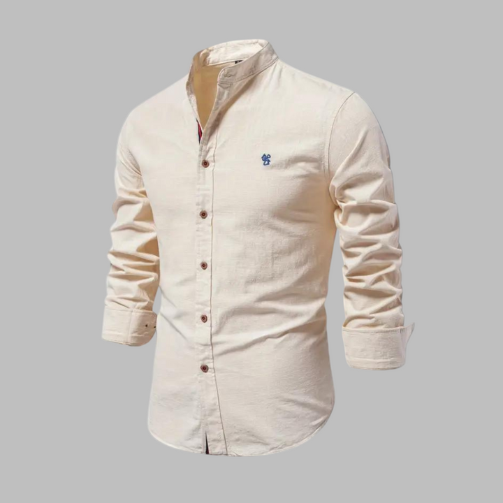 Trendiges langärmeliges Poloshirt für Männer