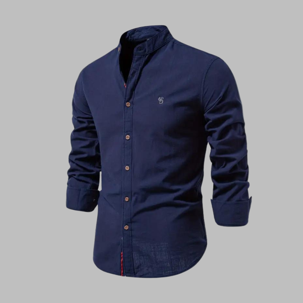 Trendiges langärmeliges Poloshirt für Männer