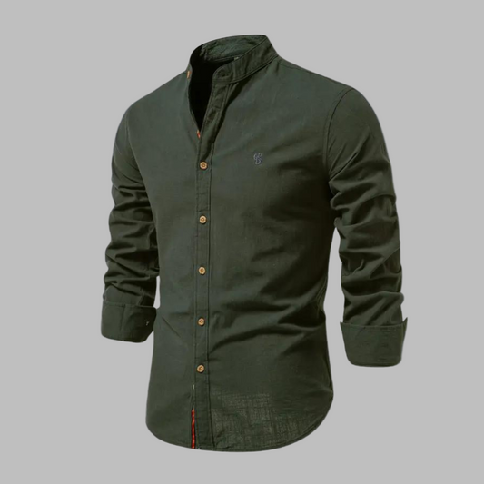 Trendy langermet poloskjorte for menn