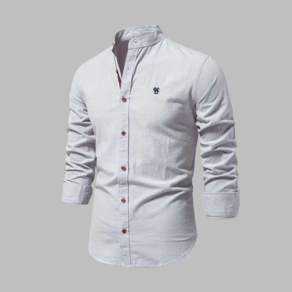 Trendiges langärmeliges Poloshirt für Männer