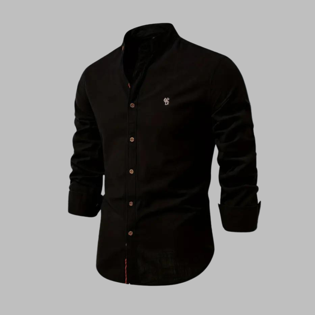 Trendiges langärmeliges Poloshirt für Männer