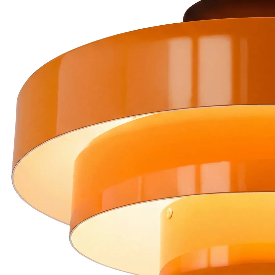 Vanesly Bauhaus rund hengelampe i tre nivåer, Macaron