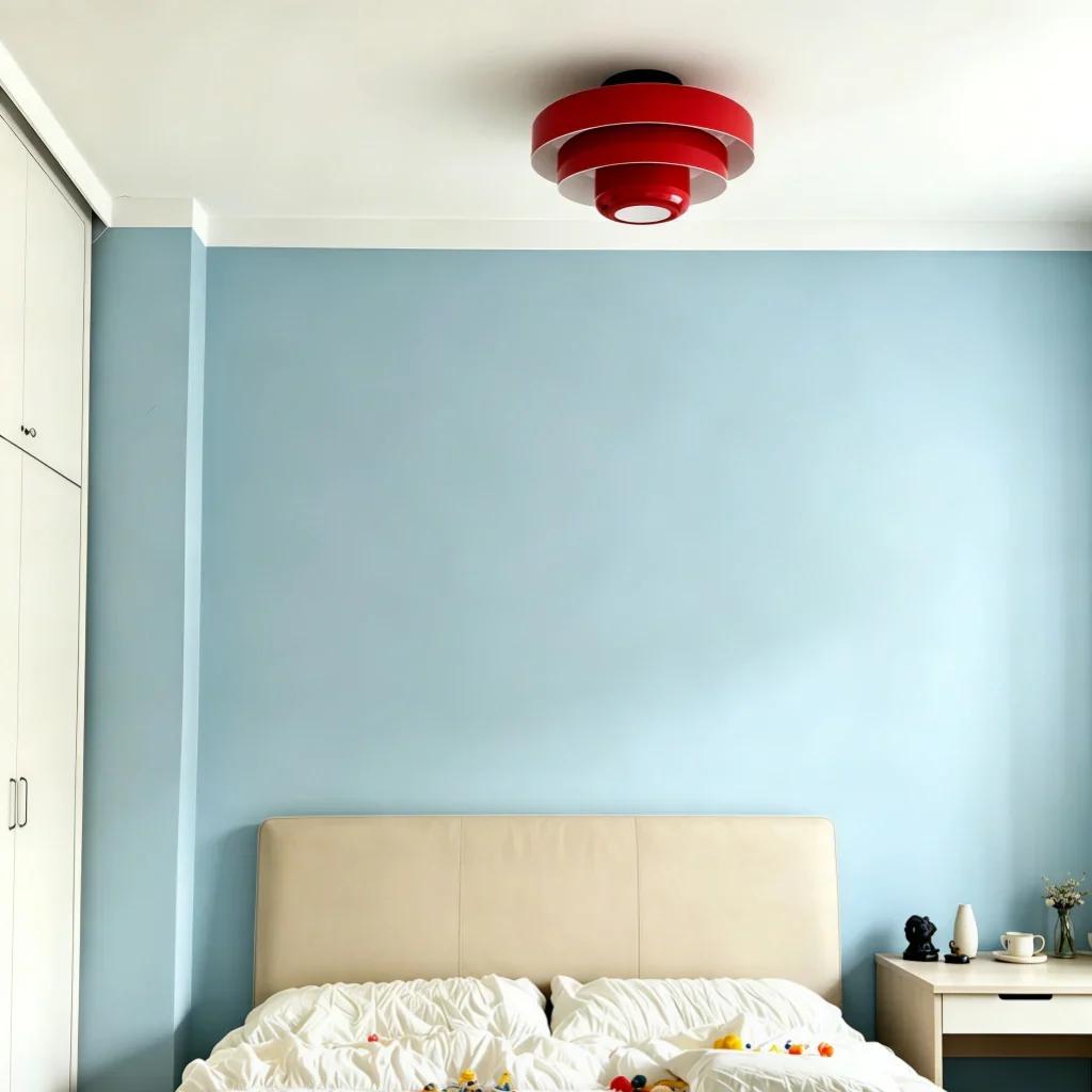 Vanesly Bauhaus rund hengelampe i tre nivåer, Macaron